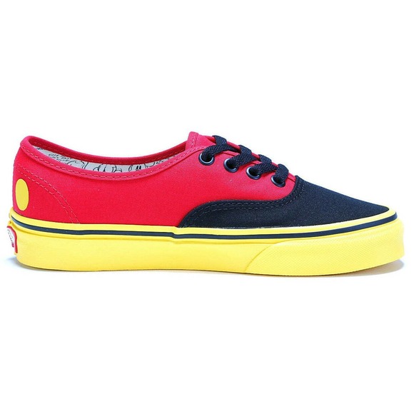 Vans X Disney 90th Anniversary Shoes - Mickey/Red/Yellow (Authentic) - Picture 3 of 5